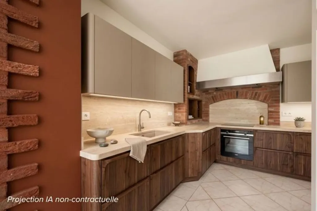 Köök - 3-Bedroom Villa with Veranda in Saint-Mard