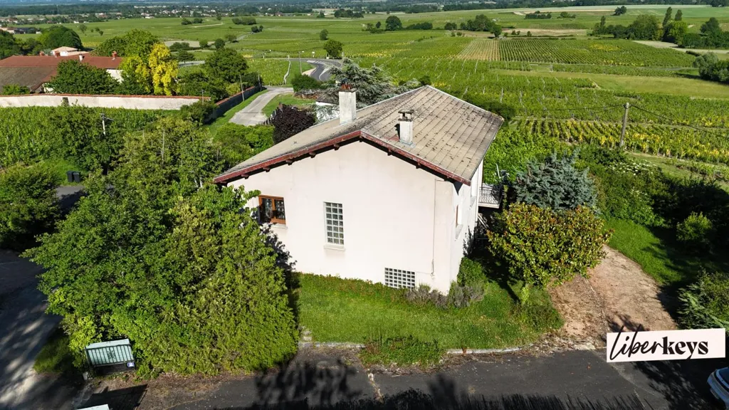 Õhuvaade - Charming House with Vineyard View in Viré