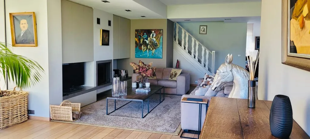 Séjour - Villa rénovée avec bureau à Kraainem