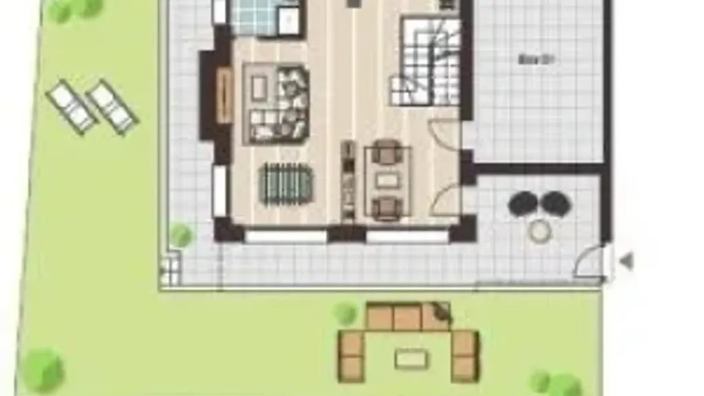 Plan - New Triplex with Terrace in Cisliano