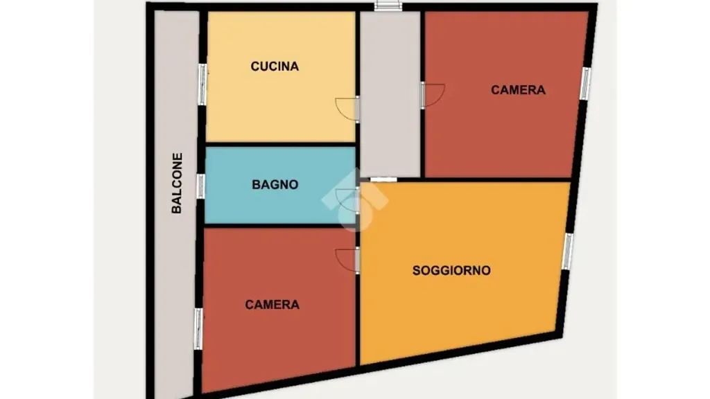 Plaan - 3-Room Apartment with Balcony in Broni