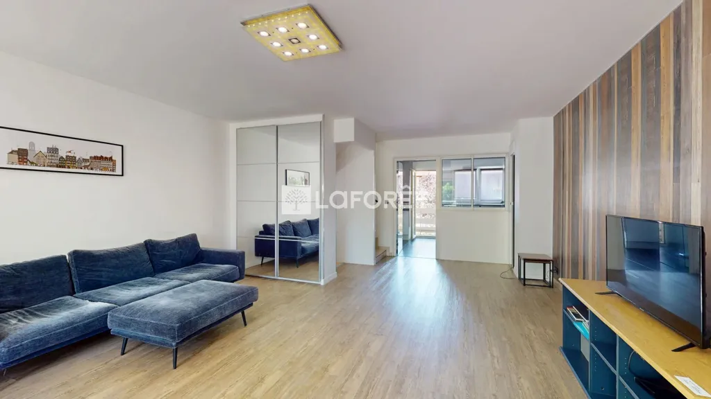 Séjour - Duplex 3 Pièces avec Vue sur Parc à Strasbourg