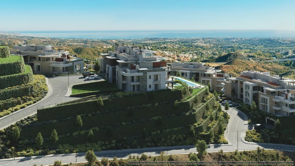 Õhuvaade - Energy-Efficient Apartment with Pool in Benahavís