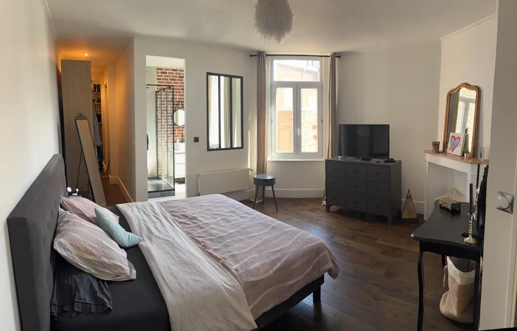 Chambres - Appartement de Luxe avec Jardin à Lille