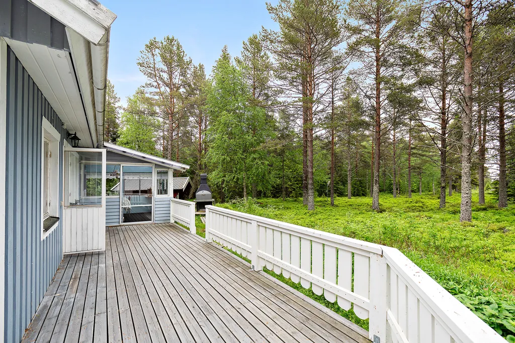Terrasse - Cottage with Garden in Bakviken, Robertsfors