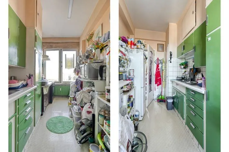 Kitchen - Apartment with Canal View in Antwerp