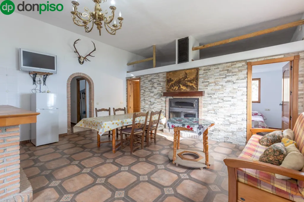 Dining Room - Cortijo with Pools in Sierra de Nigüelas