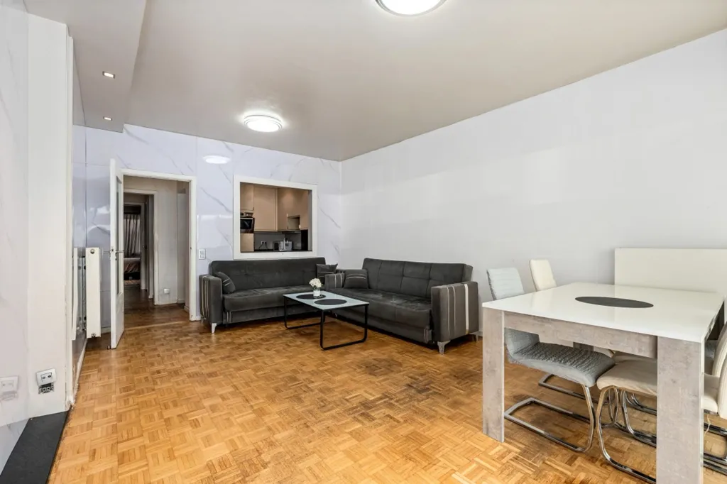 Living Room - Central Apartment with Private Parking in Beveren