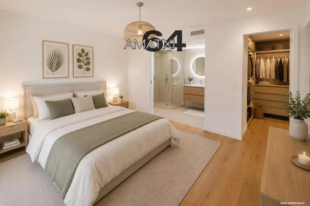 Chambres - Maison Duplex avec Piscine à Anglet
