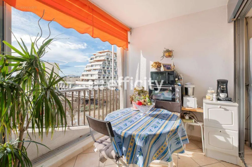 Terrasse - Studio avec Vue Port et Mer à La Grande-Motte