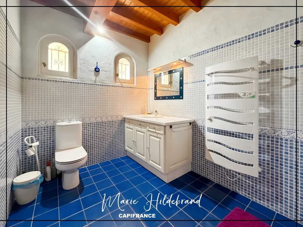 Bathrooms - Spacious Property with Valley View near Valence d'Agen