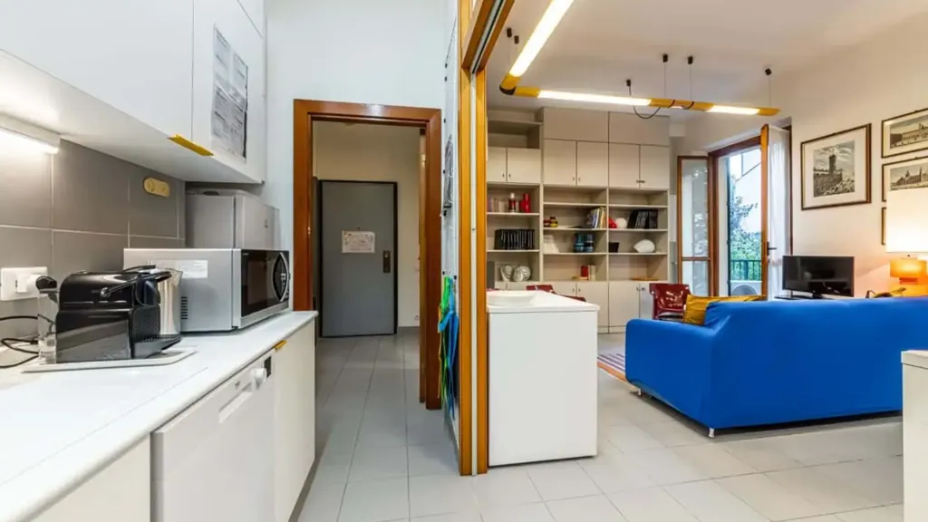 Köök - Studio Apartment with Balcony in Milan