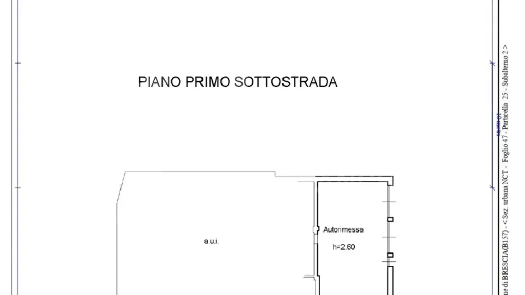 Plan - Classical Villa with Garden in Brescia
