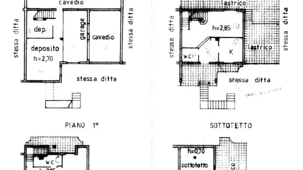 Plan - Villa with Private Garden in Contrada Cretarossa, Benevento