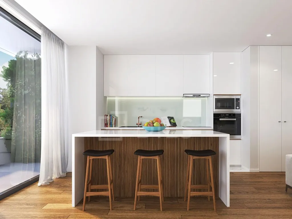 Köök - T2 Apartment with Balcony in Leça da Palmeira