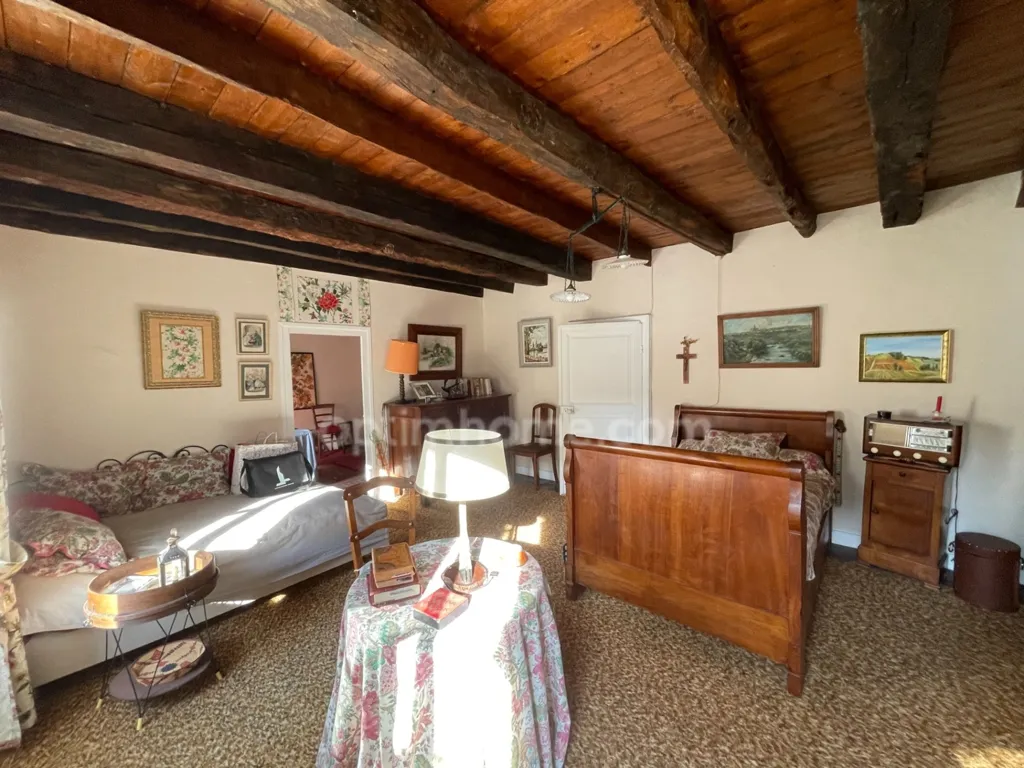 Bedrooms - Stone House with Garden in Châteauponsac