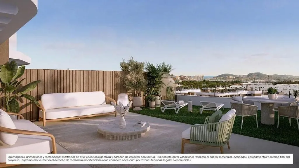 Terrasse - Apartment with Pool and Terrace in Finestrat