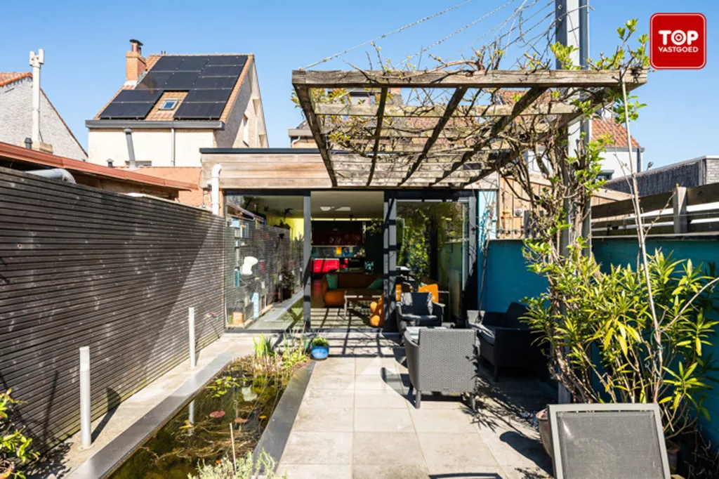 Terrasse - Maison Énergétique avec Jardin à Wondelgem