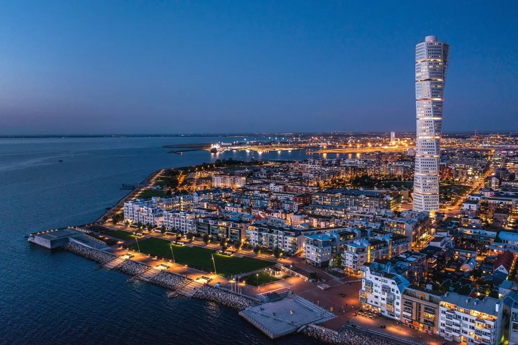 Vue aérienne - Apartment with Sea View in Västra Hamnen, Malmö
