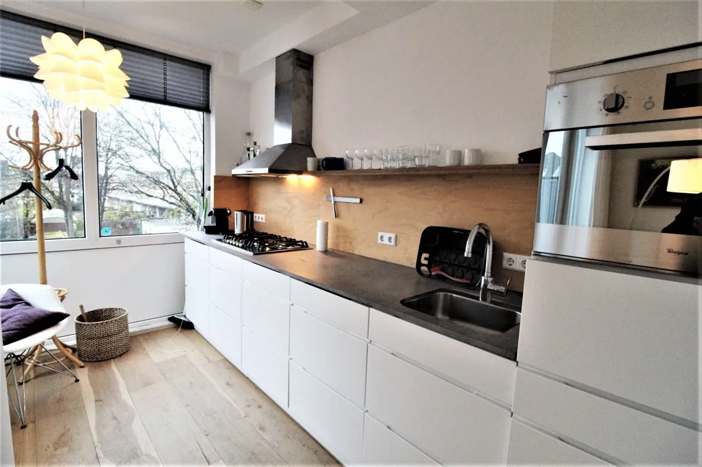 Cucina - Furnished Apartment with Terrace in Weimarstraat