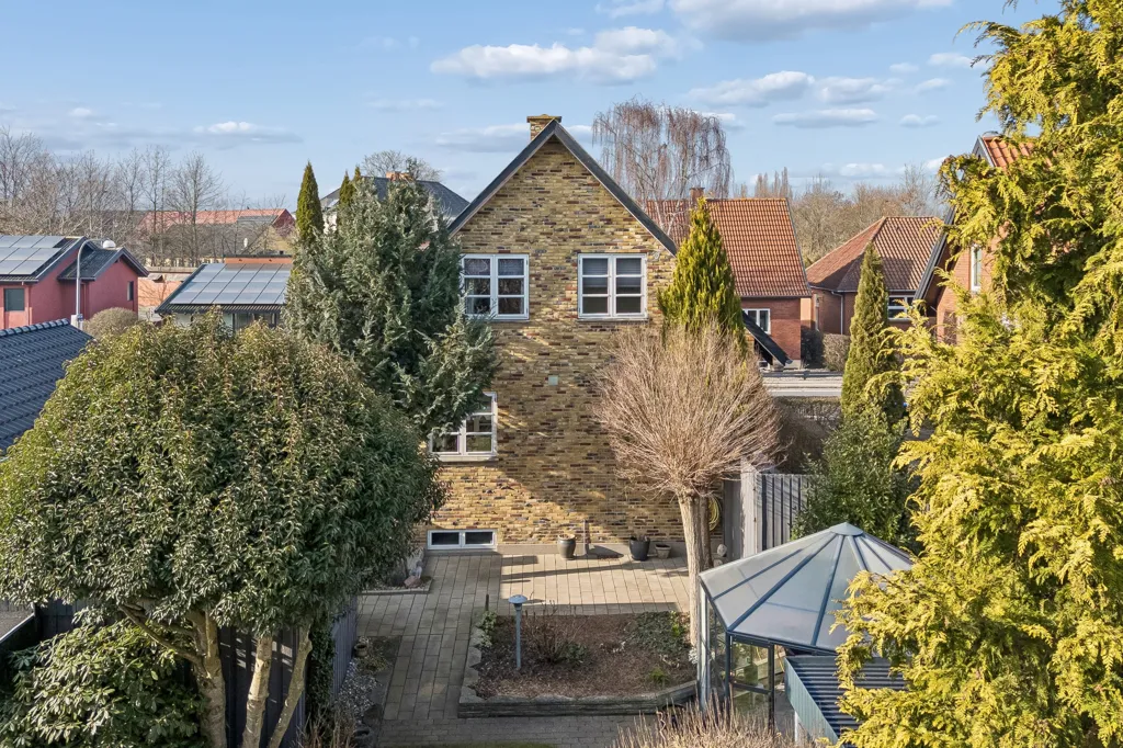 Aerial - Murstensvilla with Garden in Otterup