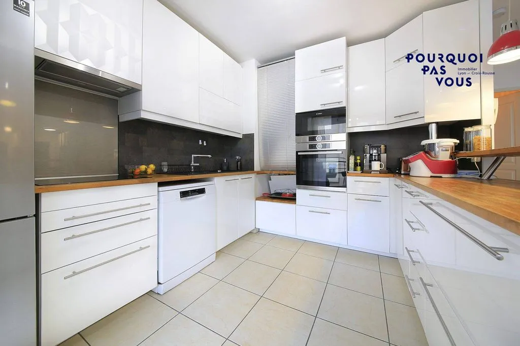 Cuisine - Appartement T3 avec Balcon sur la Croix-Rousse à Lyon