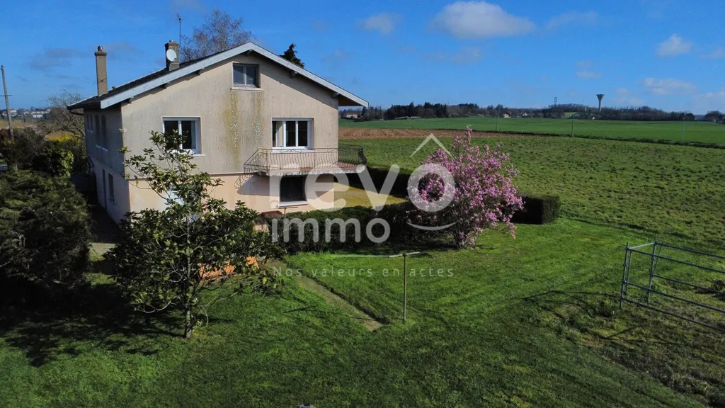 Vue aérienne - Maison avec Vue Panoramique à Civrieux