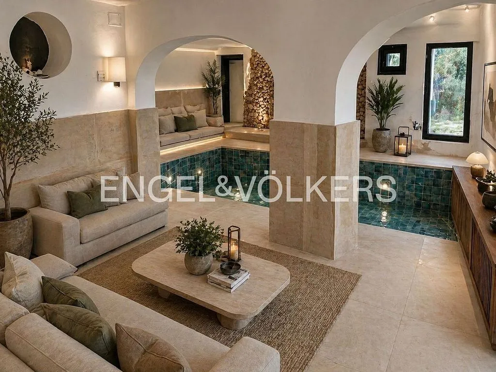 Séjour - Mediterranean Chalet with Pool in Ciudalcampo