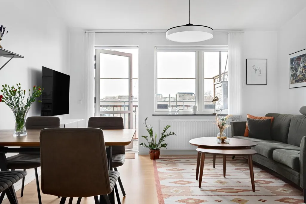 Séjour - Apartment with Balcony in Gothenburg