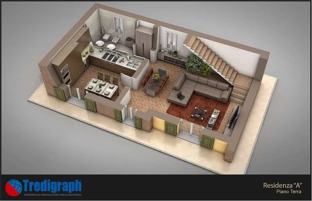 Floor Plan - Luxury House with Private Garden in Bomporto