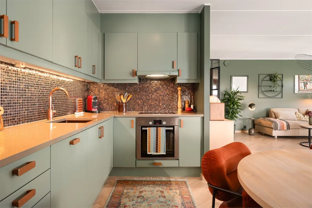 Köök - Design Flat with Balcony in Løren/Frydenberg