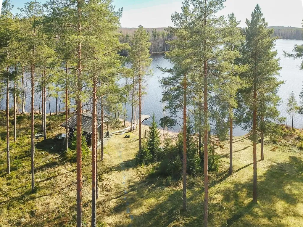 Vue aérienne - 2012 Pine House with Lakefront in Finland