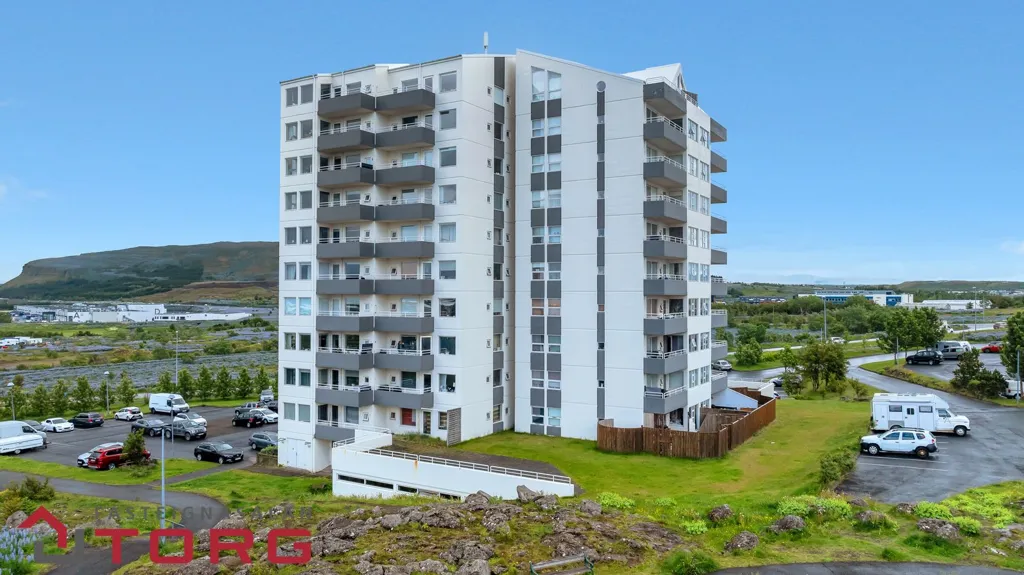 Aerial - Modernised Apartment with View in Grafarvogur
