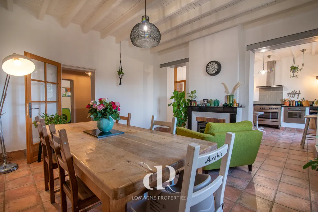 Sala da pranzo - Two-Roomed Houses with Pool in Lomagne