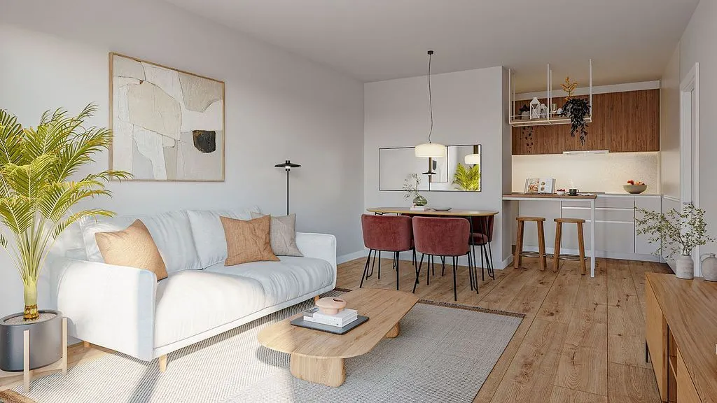 Séjour - New Flat with Pool in Cornellà Centre