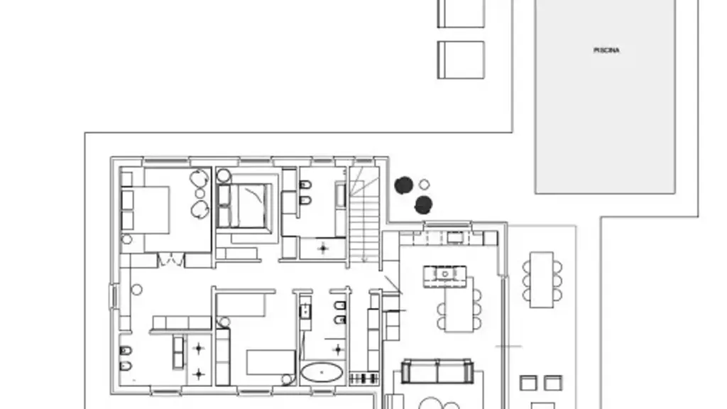 Plan - New Villa with Heated Pool in Manerba del Garda