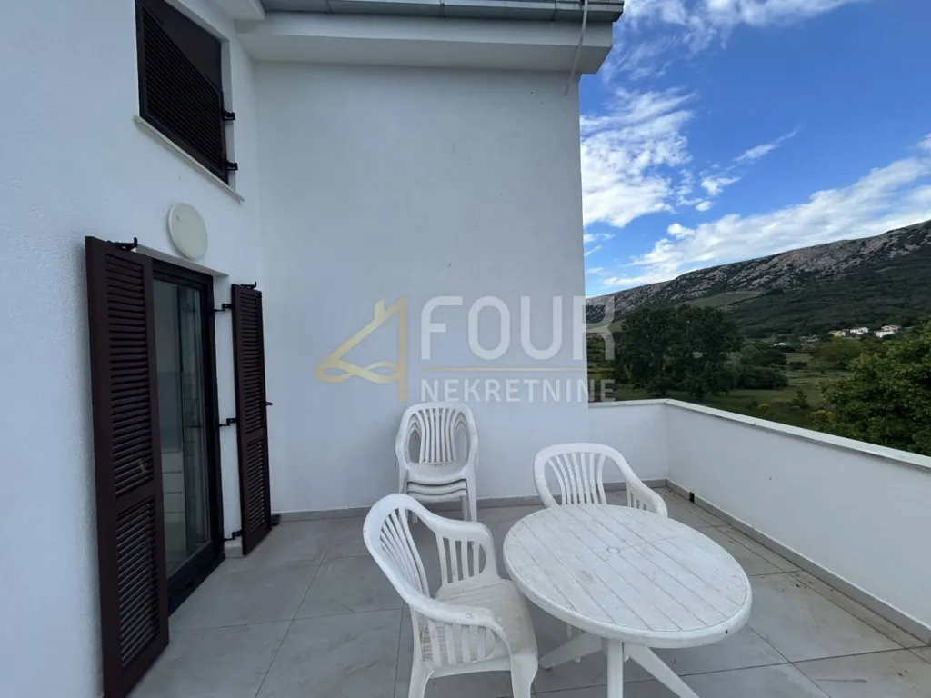 Terrasse - Apartment with Pool in Baška