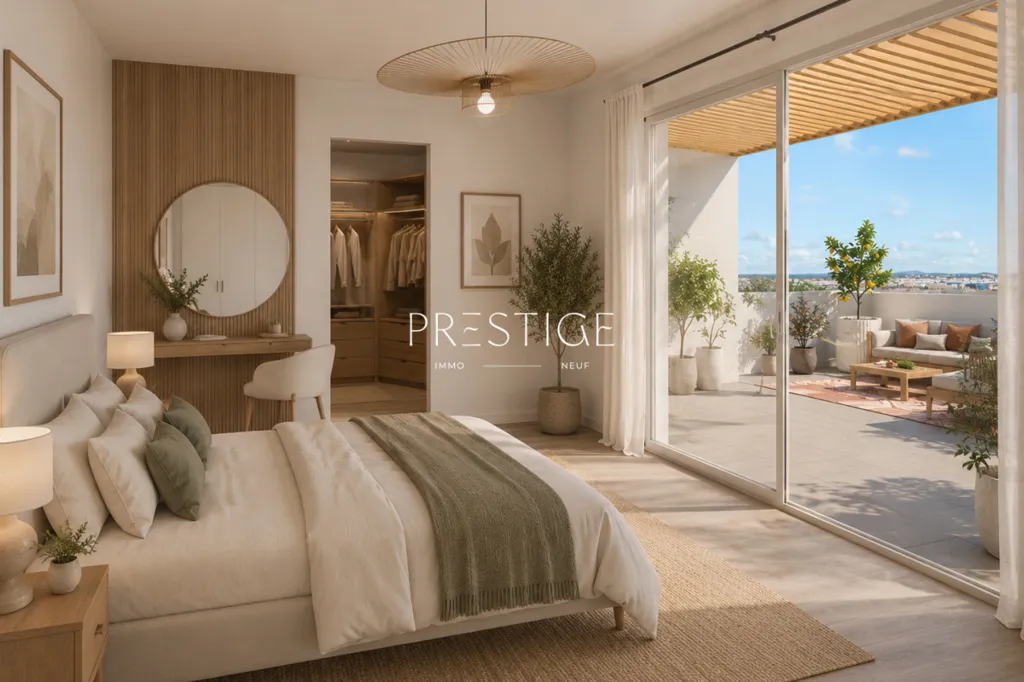 Camere da letto - 2-Bed Apartment with Terraces in Montpellier