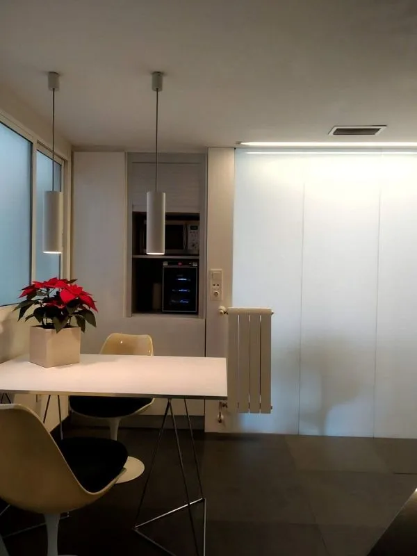 Dining Room - Loft Studio with Air Conditioning in Ensanche - Diputación