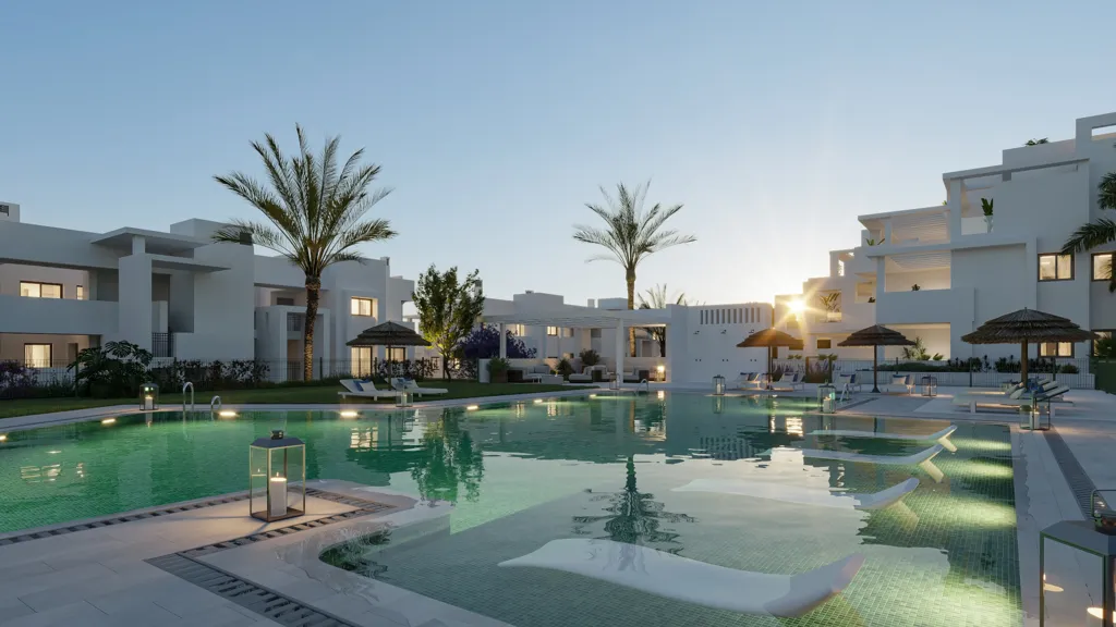 Piscine - Penthouse with Sea View in Estepona