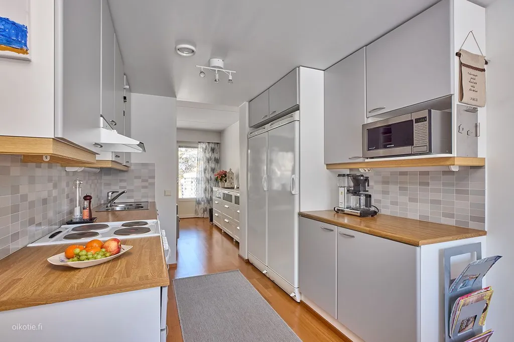 Köök - Two-Bedroom Apartment with Sauna in Lohja