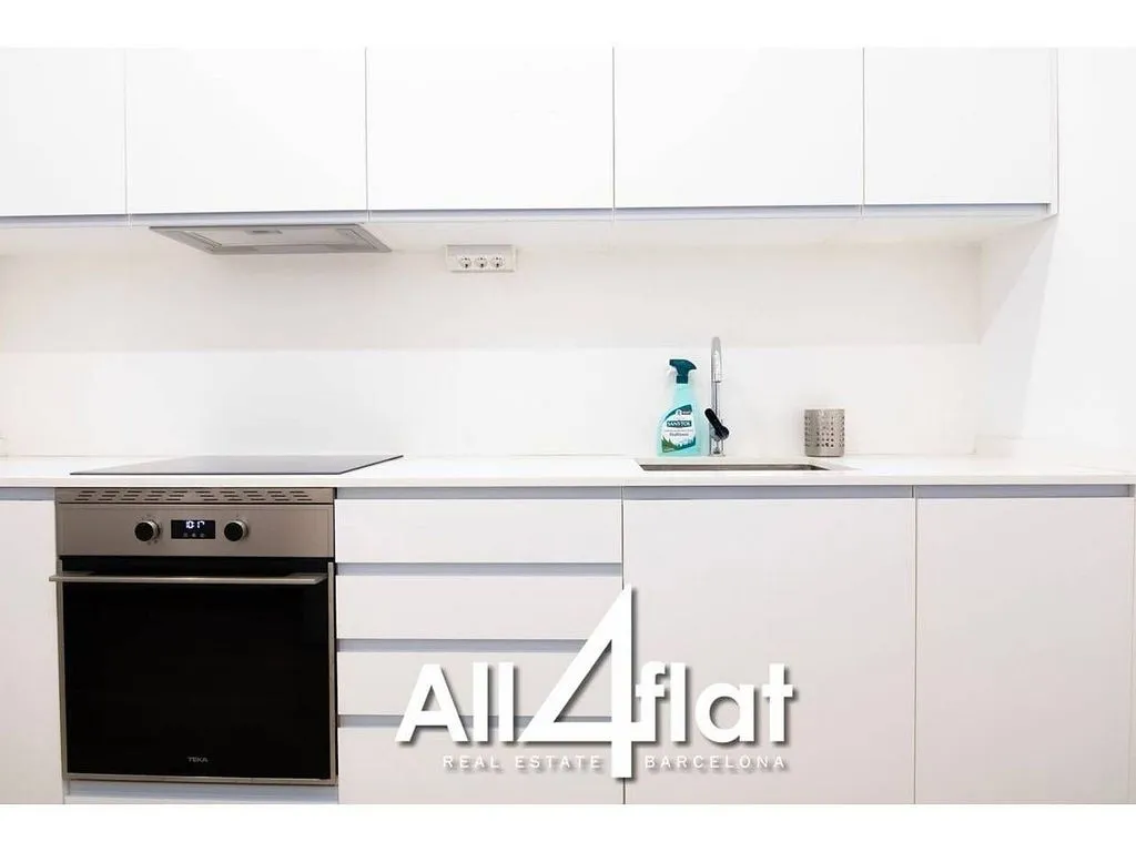 Cuisine - Furnished Flat with Patio in La Dreta de l'Eixample
