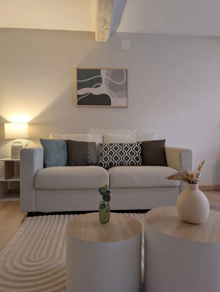 Séjour - Appartement avec jardin à Laval