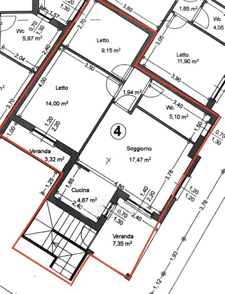 Plaan - Ground Floor Trilocale with Garden in Torpè