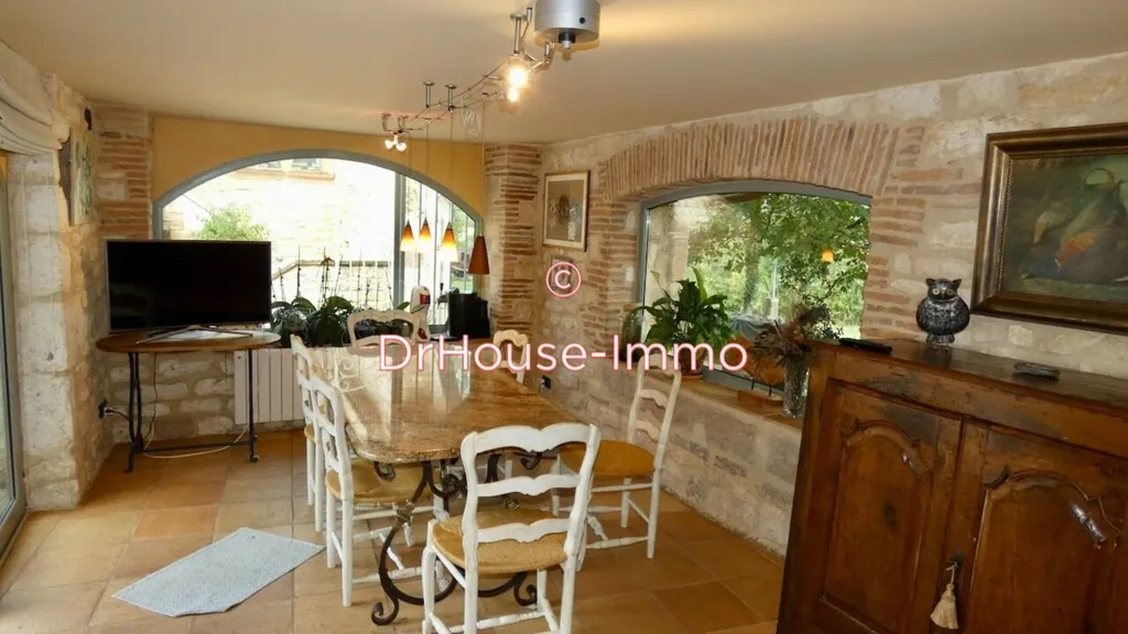 Sala da pranzo - Restored Manor with Pool in Amarens