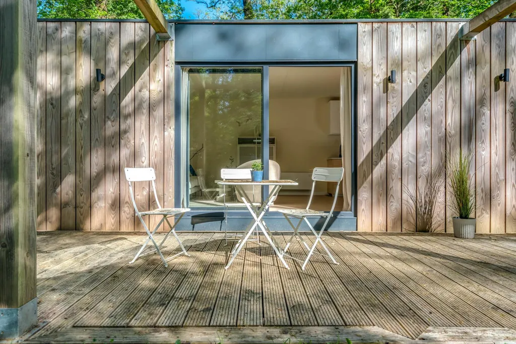 Terrass - Isolated Chalet with Forest View in Norg