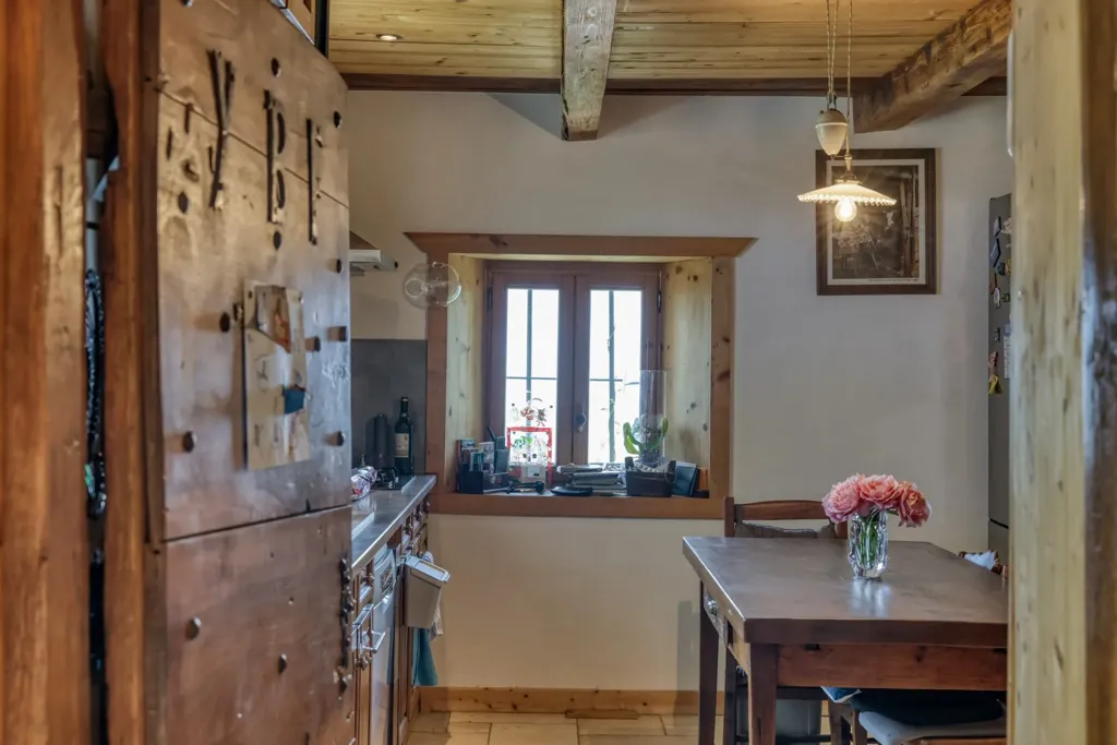 Cucina - Farmhouse with Mont-Blanc View in Sallanches