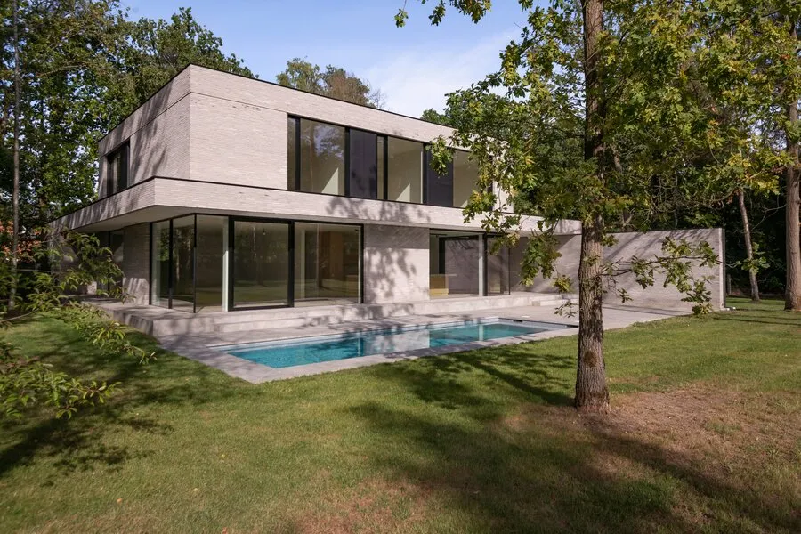 Exterior - Modern Villa with Pool in Keerbergen