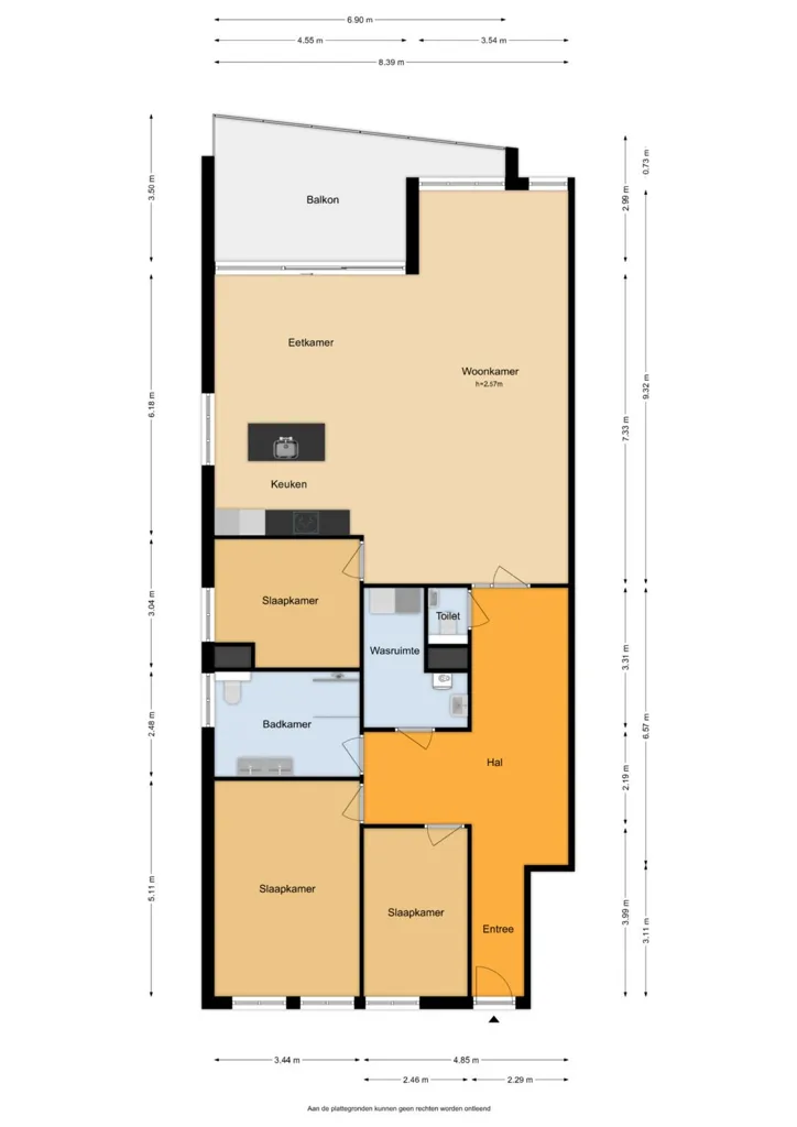 Plan - Modern Apartment with Balcony in Sneek