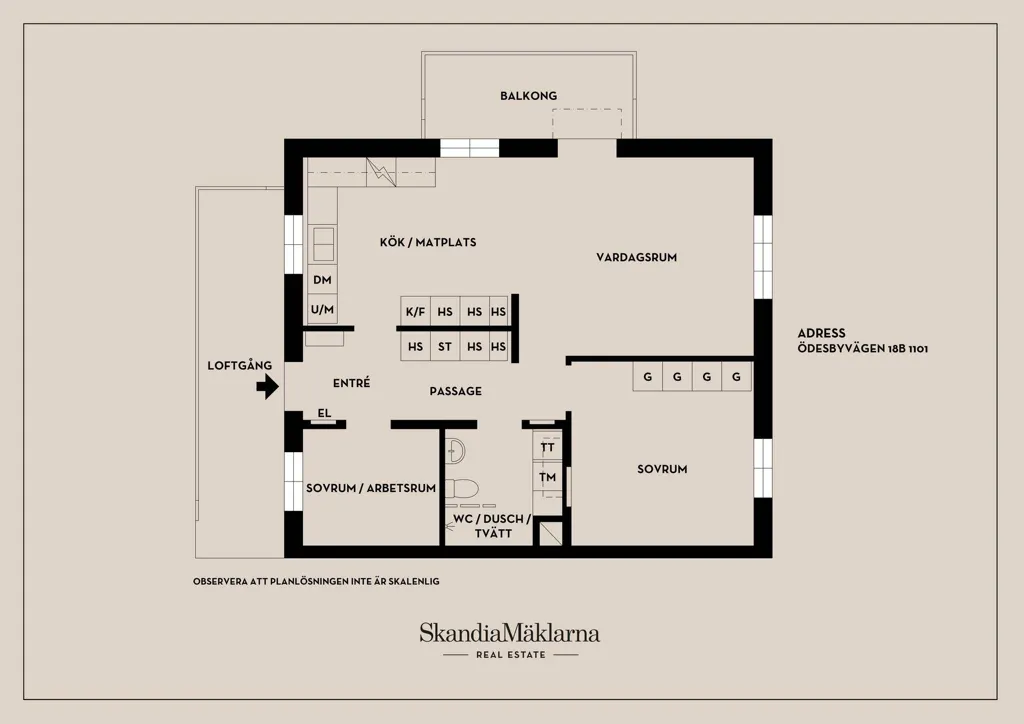 Plaan - Modern Flat with Balcony in Trosa